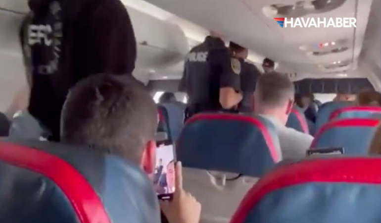 SkyWest-Uçağına-Acil-İniş-Yaptıran-Yolcu-Krizi--Kabin-Memurunu-Ölümle-Tehdit-Etti