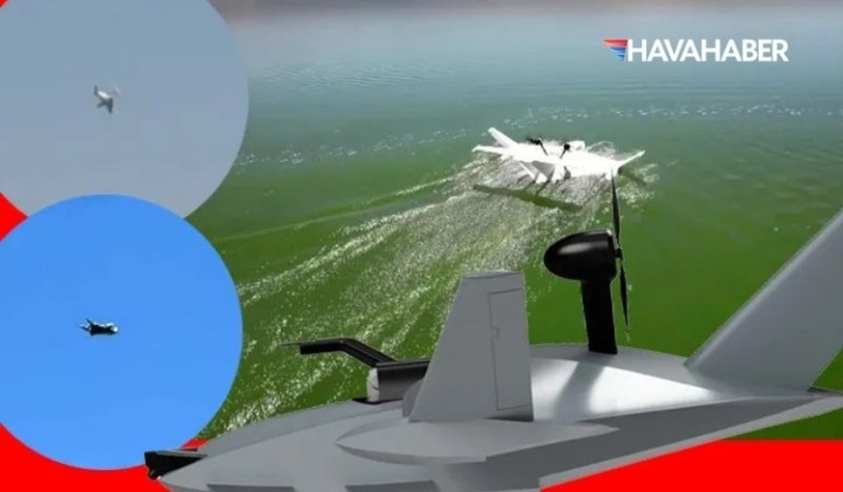 Solid AERO tasarımı TALAY denizden havalanıyor, suya çok yakın uçuyor