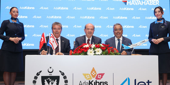 Ada Kıbrıs Projesi kapsamında KKTC ile THY ve AJet arasında protokol imzalandı