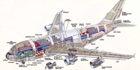 Uçağın Bölümleri ve İsimleri: Uçağın Bölümleri Nelerdir?