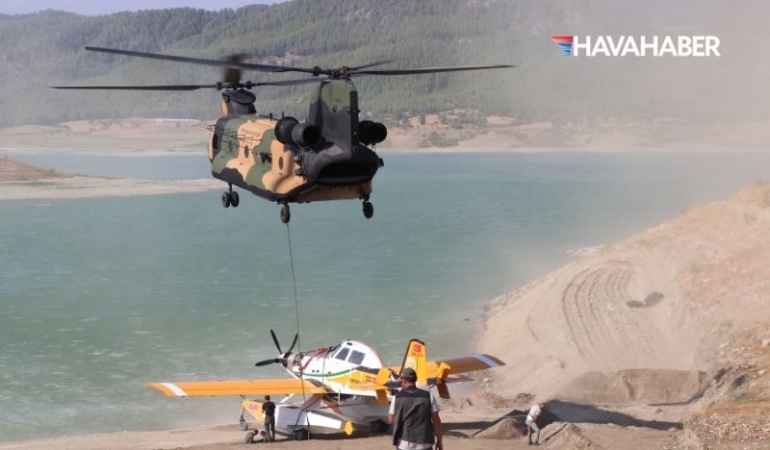 Burdur’da kaza kırıma uğrayan uçak gölden çıkarıldı: Helikopterle Antalya’ya götürüldü