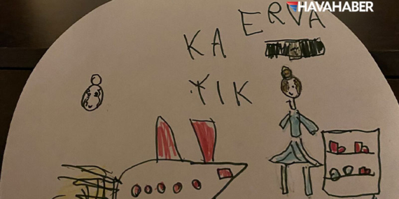 AJet kabin ekibine yolcusundan sürpriz hediye