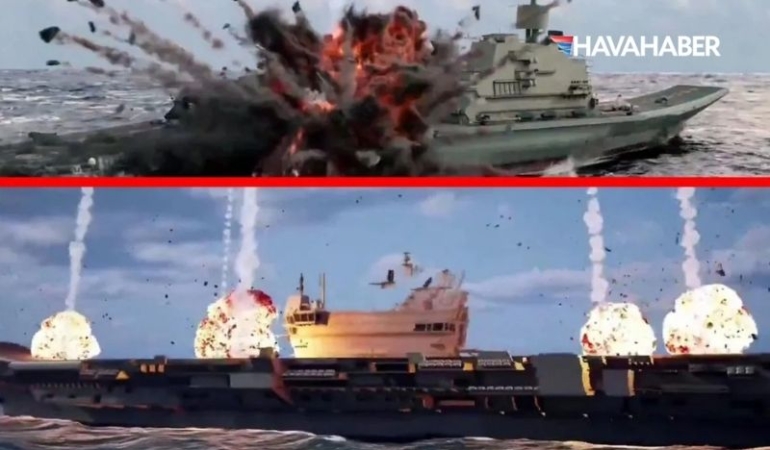Okyanustaki uçak gemilerine balistik füze yağdı: Çinliler 3. Dünya Savaşı’na dair çarpıcı görüntüyü konuşuyor