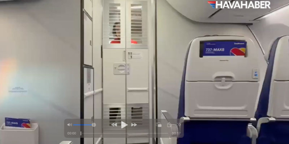 Southwest Airlines, Kokpit İçin İkincil Güvenlik Bariyerli İlk Uçağını Uçurdu