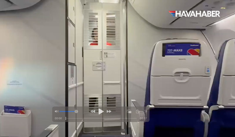 Southwest Airlines, Kokpit İçin İkincil Güvenlik Bariyerli İlk Uçağını Uçurdu