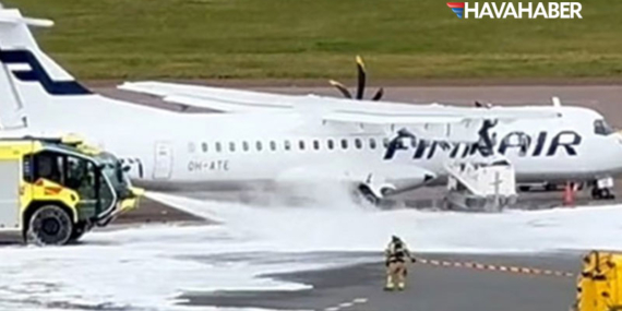 Helsinki Havalimanı’nda apron aracı Finnair uçağına çarptı