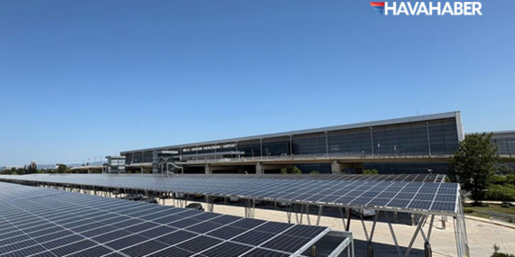 Milas-Bodrum Havalimanı’nda güneş enerjisi santrali kurulumu tamamlandı