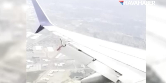 Delta Uçağında Korku Dolu Anlar: Kanattaki Flap Koptu