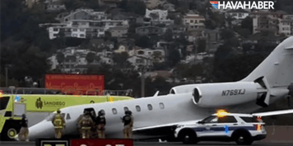 San Diego’da özel uçak burun üstüne çöktü: 100’den fazla uçuş etkilendi