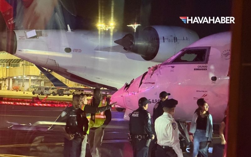 ABD’nin New York kentindeki LaGuardia Havalimanı’nda iki yolcu uçağı çarpıştı