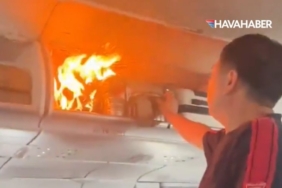 Air China Uçağında Korku Dolu Anlar El Bagajında Yangın Çıktı