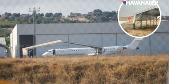 İspanya’da tehlikeli anlar: Iberia uçağı askeri hangara çarptı