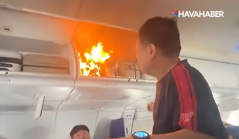 Uçakta PowerBank şoku! Yolcular Büyük Tehlike Atlattı Şirketten ilk açıklama geldi