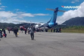 Yer ekipleri büyü çaba sarf etti Pistten çıkan Trigana Air’e ait ATR 42-300 havalimanından çekildi