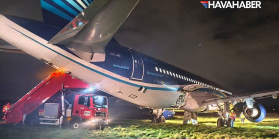 Gökyüzünde 3 Saatlik Kâbus! “Mayday” Çağrısıyla İnen Azerbaycan Uçağı Pistten Çıktı