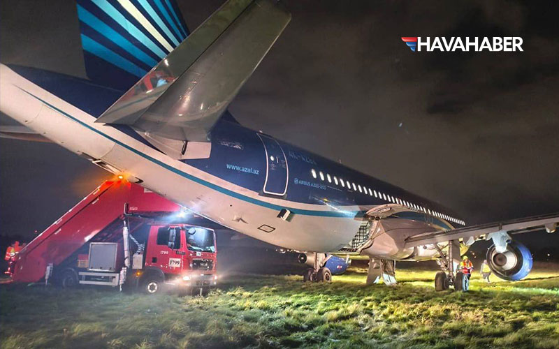 Gökyüzünde 3 Saatlik Kâbus! “Mayday” Çağrısıyla İnen Azerbaycan Uçağı Pistten Çıktı
