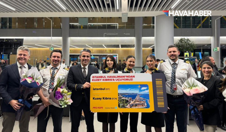 Pegasus’tan İGA’da tarihi uçuş: İlk uçuşta 159 yolcu yer alıyor