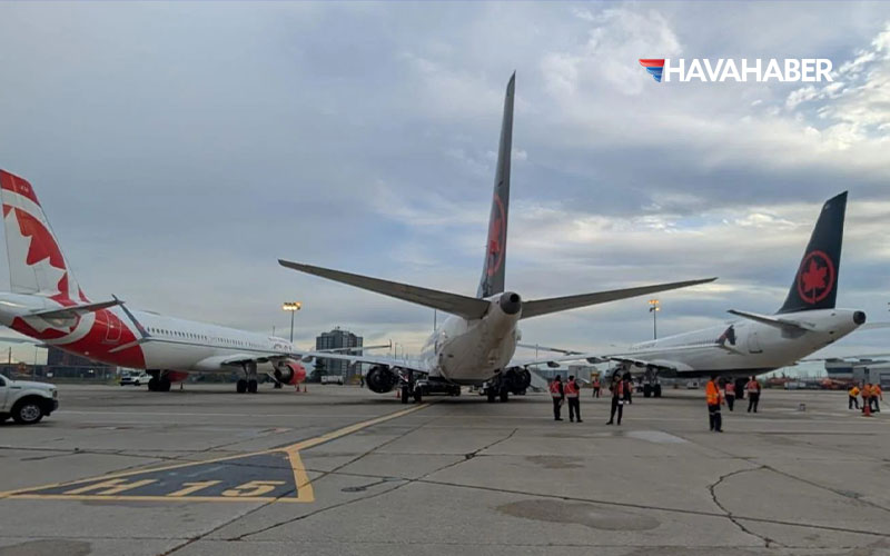 Toronto’da apron kazası: Air Canada uçağı diğer uçağa çarptı