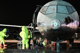 Esenboğa Havalimanı'nda uçak kazası tatbikatı düzenlendi