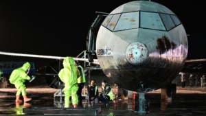 Esenboğa Havalimanı'nda uçak kazası tatbikatı düzenlendi