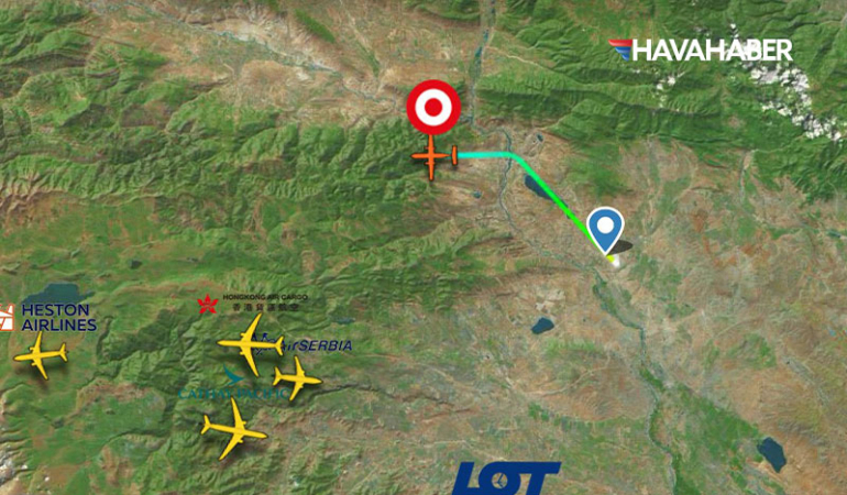 Gürcistan’da düşen askeri uçakta şehit olan askerlerin naaşları Türkiye’ye getirildi