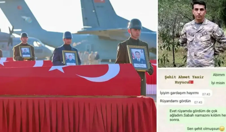 Şehit Ahmet Yasir Kuyucu’nun kardeşiyle son mesajları yürek yaktı: ‘Sen şehit olmuşsun’