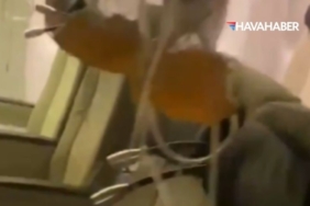 35 bin feet'te korku dolu anlar Oksijen maskeleri açıldı, acil iniş kararı alındı