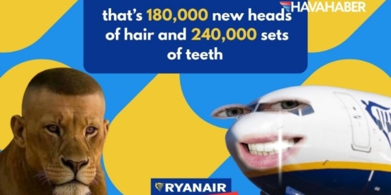 Ryanair’ın “2025 Wrapped” Paylaşımında Türkiye Detayı: 3 Bin Uçuş, 180 Bin Saç ve 240 Bin Diş
