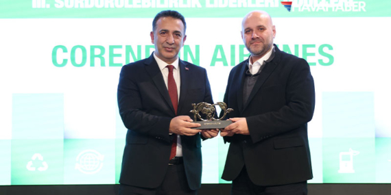 Corendon Airlines’a “Sürdürülebilirlik Liderleri Ödülü”