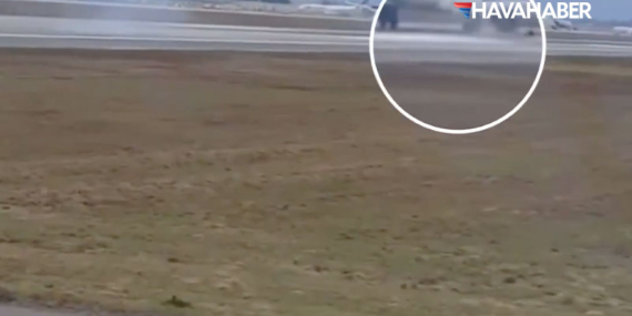 Orlando Havalimanı’nda korku dolu anlar: Dev jetin ön tekeri inişten sonra fırladı!