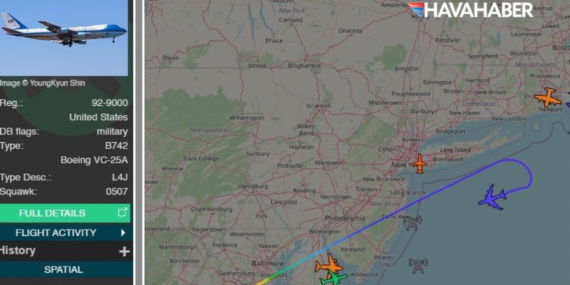 ABD Başkanı Trump’ın uçağı geri döndü!