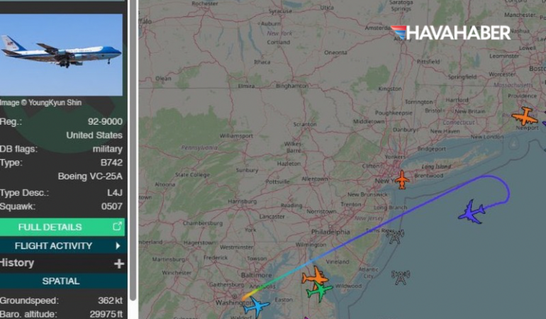 ABD Başkanı Trump’ın uçağı geri döndü!