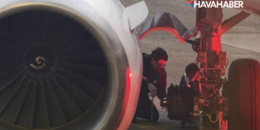 İniş-yapan-uçağın-tekerleği-koptu,-pist-kapandı!