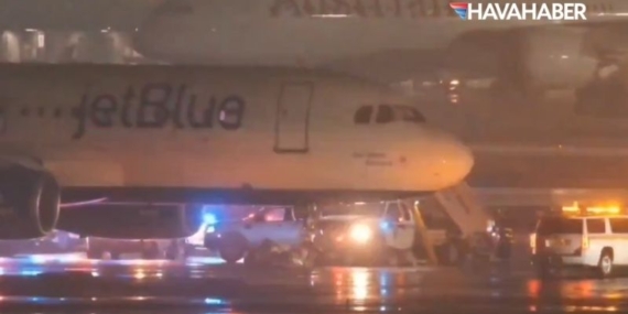 ABD’de JetBlue Uçağına Acil Dönüş! Newark Kalkışlı Seferde Motor Arızası ve Kabinde Duman