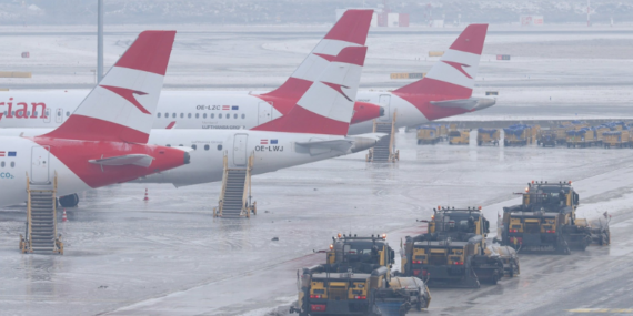 Viyana’da ‘beyaz esaret’ bilançosu ağır: 100 uçuş iptal, 13 bin yolcu yerde! Austrian Airlines alarm verdi…
