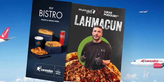 Bulutların üzerinde “Lahmacun” keyfi: Corendon ve Podolski’den lezzetli iş birliği!