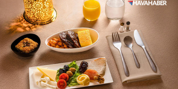 THY’den ramazan ayına özel uçak içi ikramlar