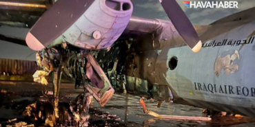 Bağdat’ta Uçaklar Hedef Alındı! An-32B tipi askeri nakliye uçağı vuruldu