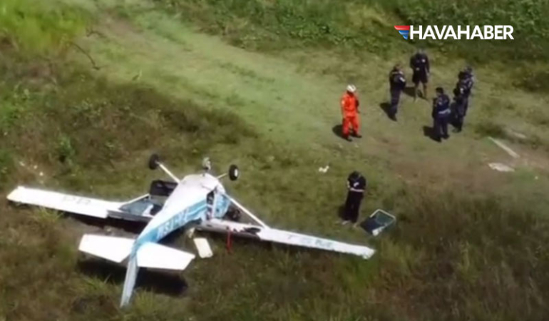 Uçuş eğitmeni hayatını kaybetti! Cessna 152 kalkışta yere çakıldı…