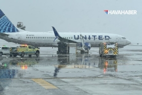 United uçağı kar