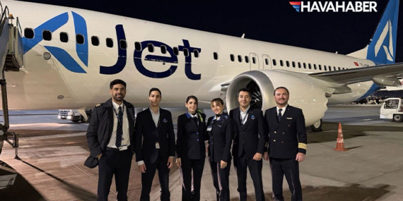 AJet’in Yeni Uçağı TC-OHK İlk Seferini Ankara’ya Yaptı