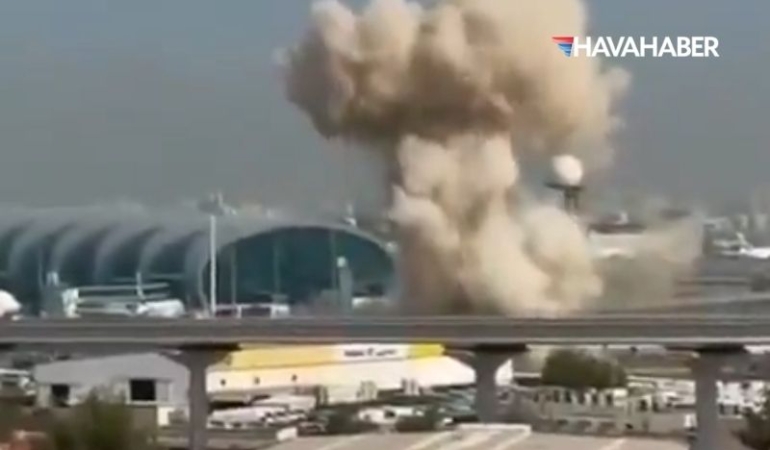 dubai havalimanı vuruldu