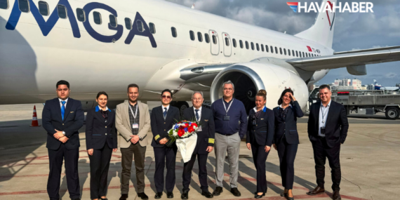 45 Yıllık Kokpit Kariyeri Sona Erdi MGA Kaptanı Son Uçuşunu Gerçekleştirdi