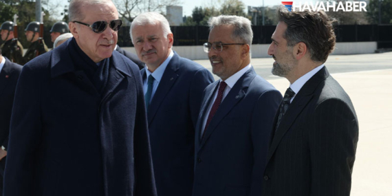 THY’nin yeni yönetimi Cumhurbaşkanı Erdoğan’ı uğurladı