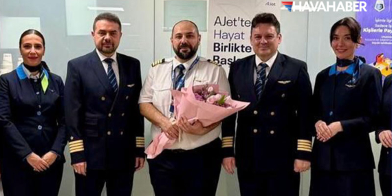AJet’te Bir İlk: Şirket İçinden Yetişen 4 Pilot Kaptanlığa Terfi Etti