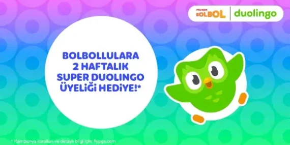 Pegasus’tan BolBol Üyelerine Özel Hediye: Super Duolingo Ücretsiz Oldu!