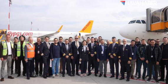 pegasus uçak karşılama