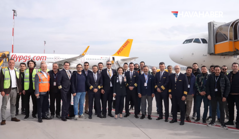 pegasus uçak karşılama