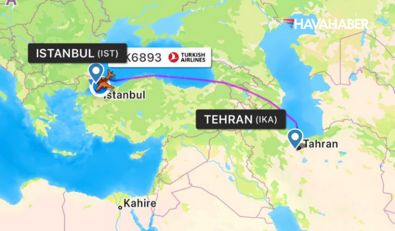 thy iran mahsur kalan uçak