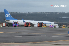 Air Europa Uçağına Kuş Çarptı Palma’da Pist Kenarında Kaldı